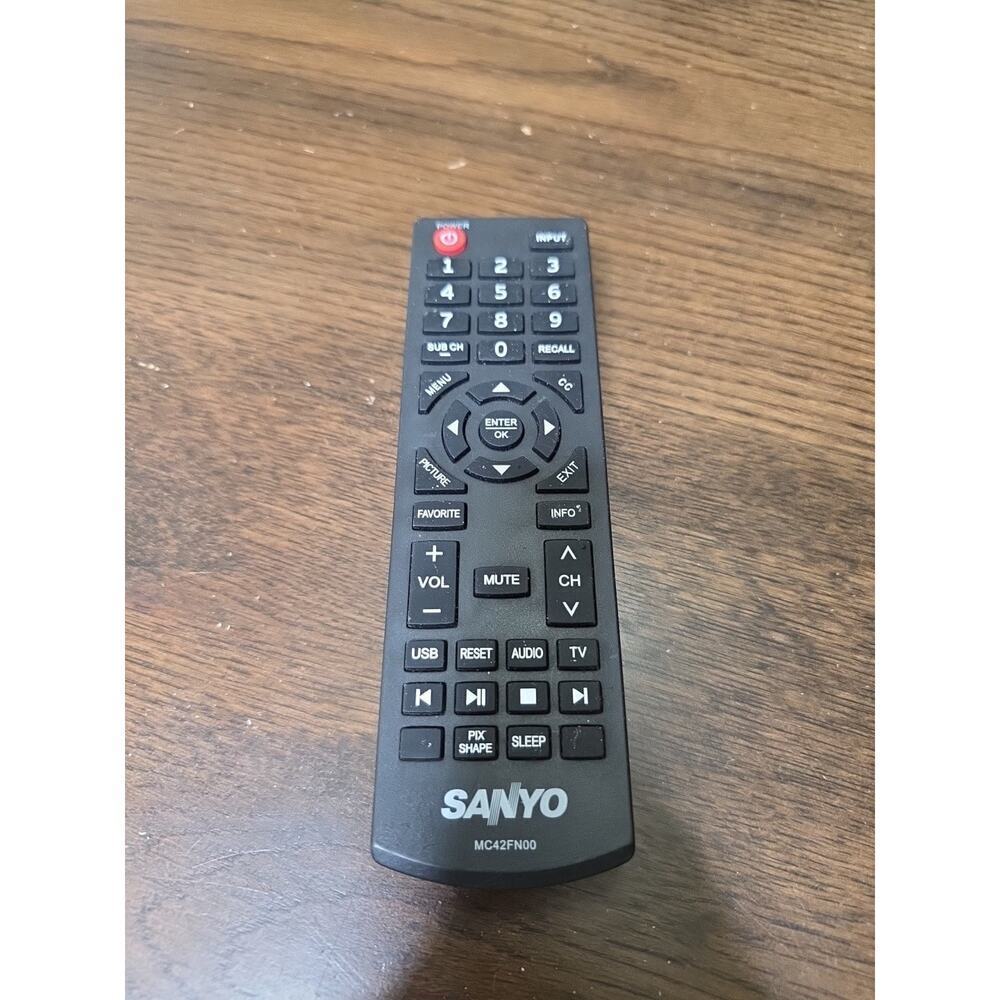 Used Original Sanyo MC42FN00 TV Remote Control